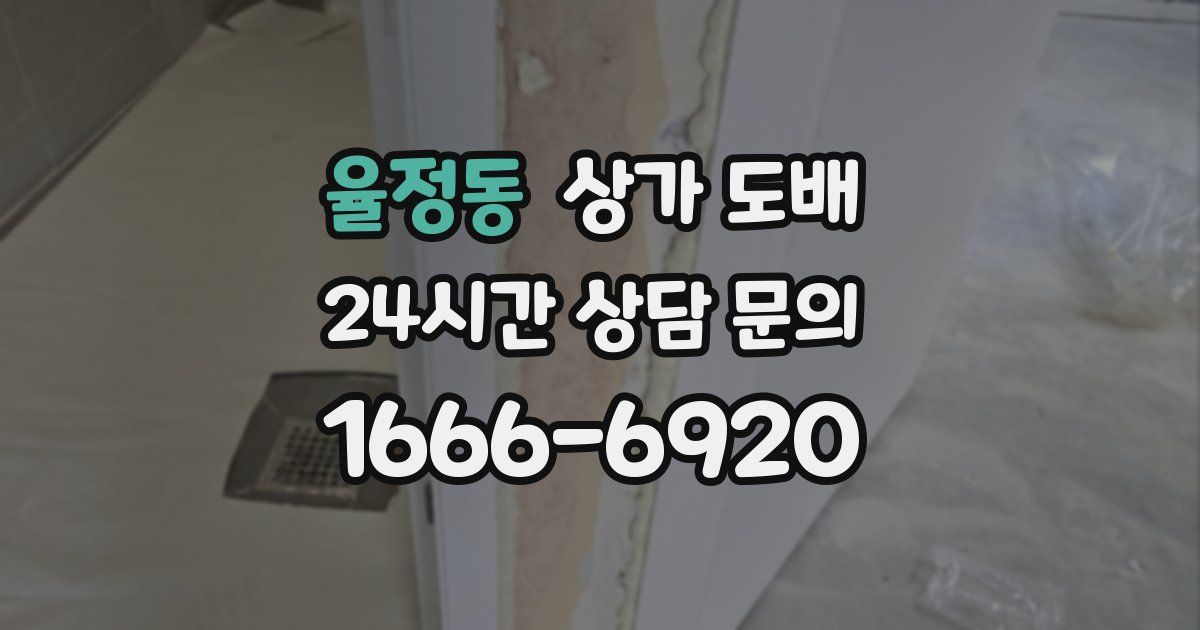 율정동 상가 도배