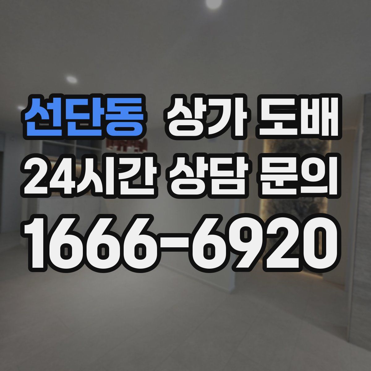 선단동 상가 도배