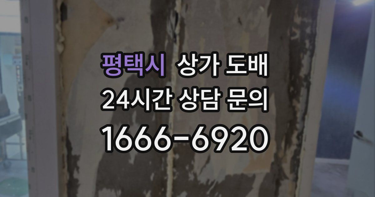 평택시 상가 도배