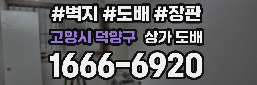 고양시 덕양구 상가 도배