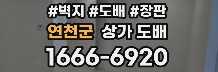 연천군 상가 도배