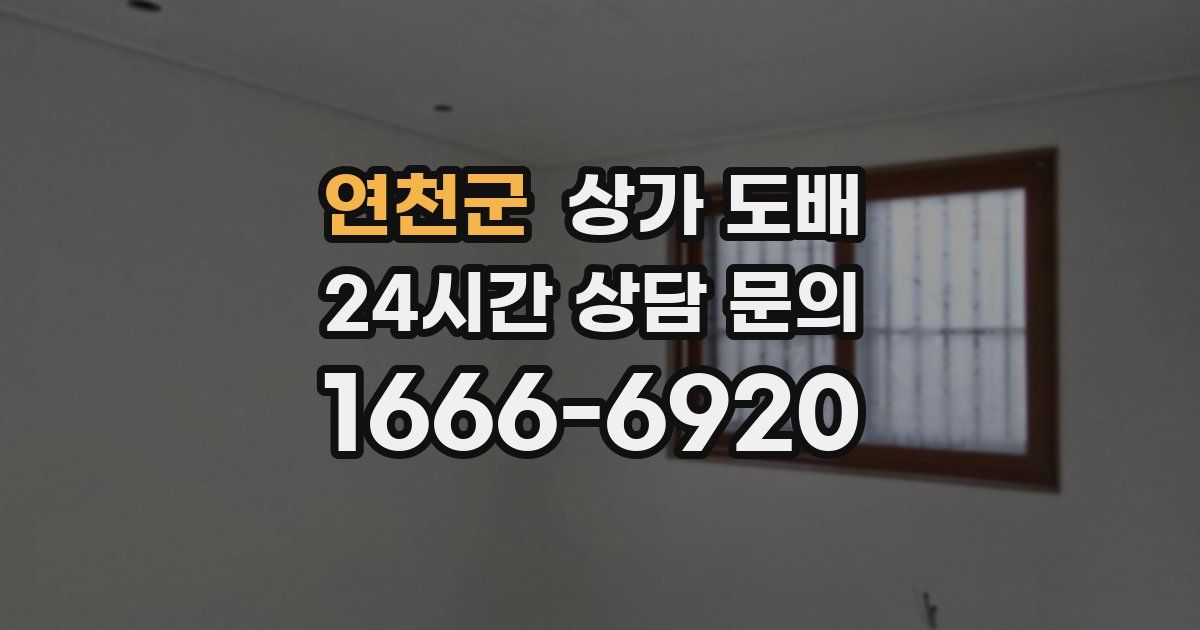 연천군 상가 도배