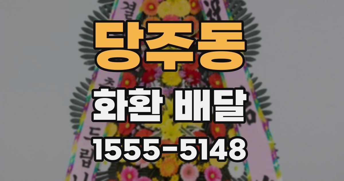 당주동 화환 배달