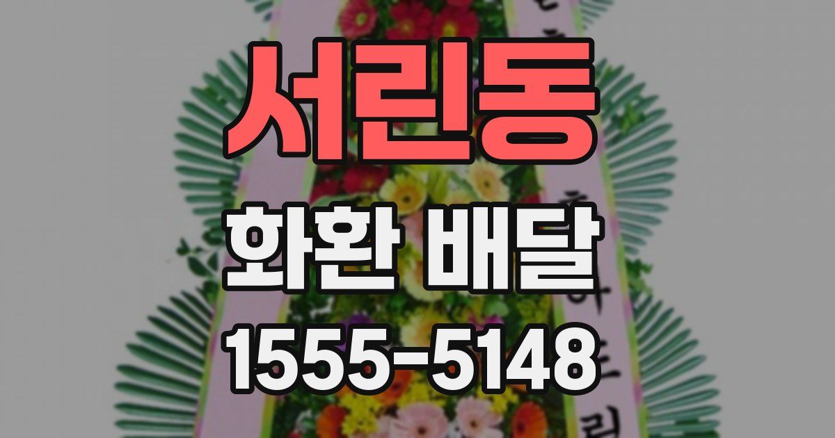 서린동 화환 배달