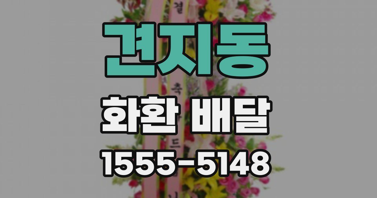 견지동 화환 배달