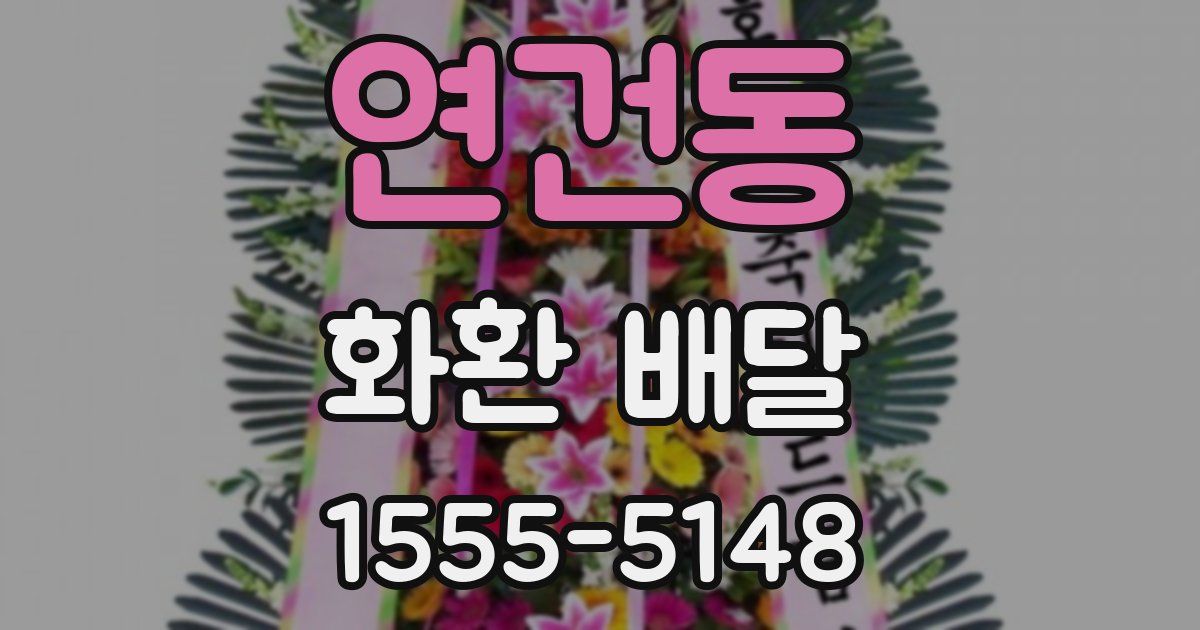 연건동 화환 배달