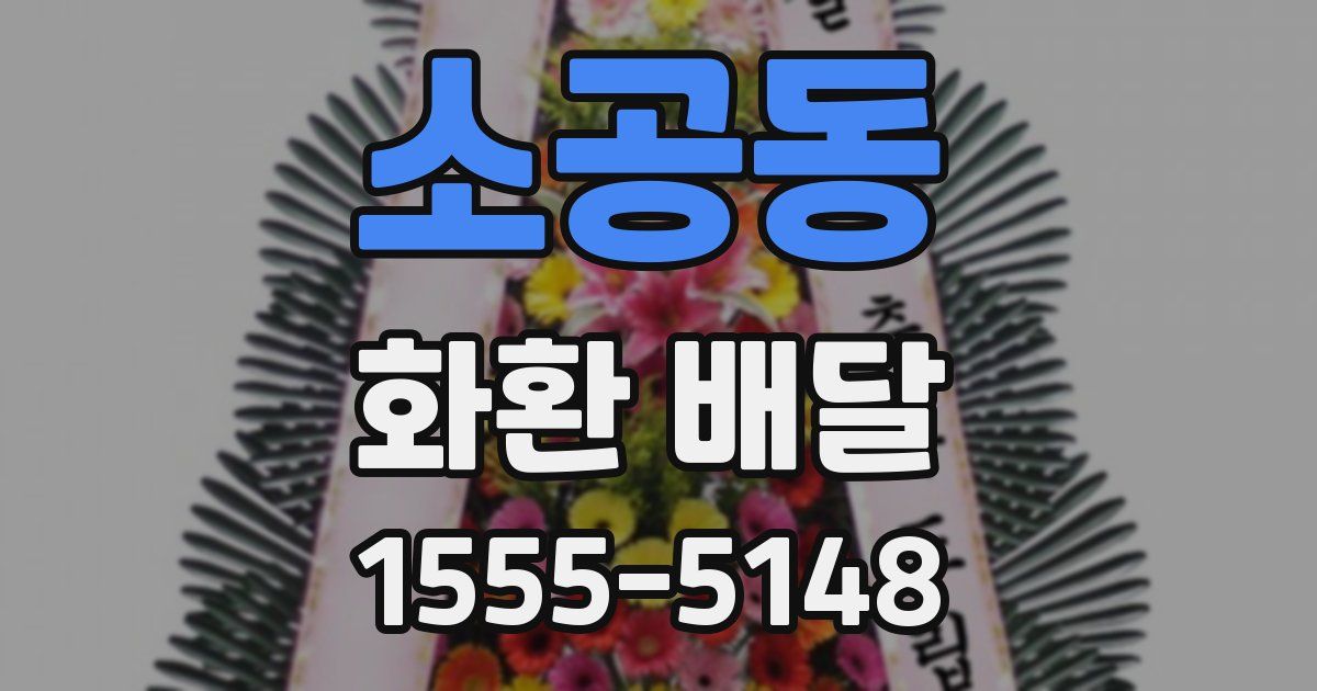 소공동 화환 배달