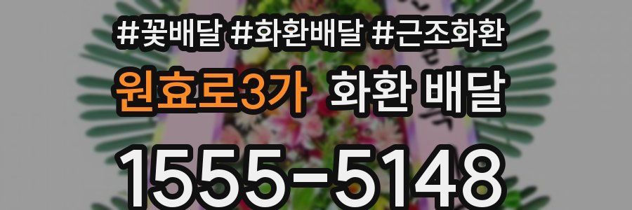 원효로3가 화환 배달