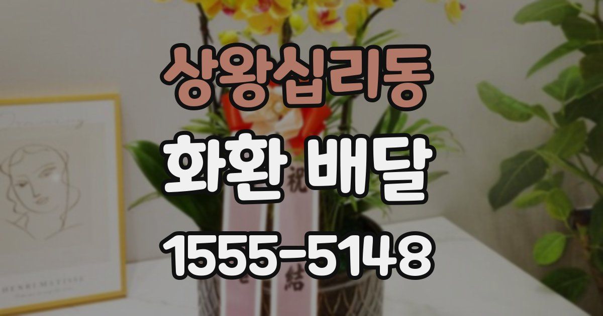 상왕십리동 화환 배달