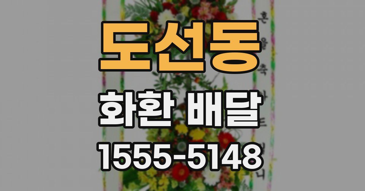 도선동 화환 배달