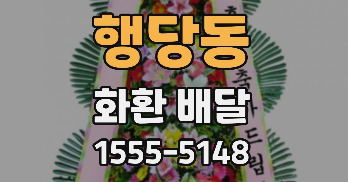 행당동 화환 배달