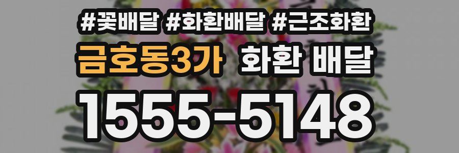금호동3가 화환 배달