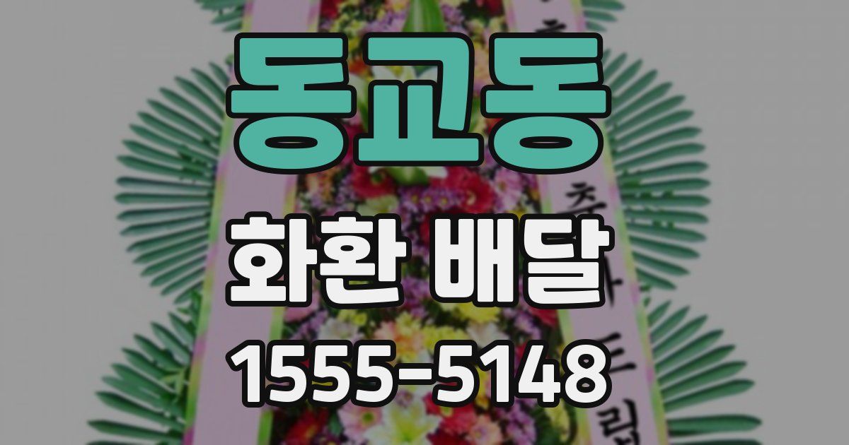 동교동 화환 배달