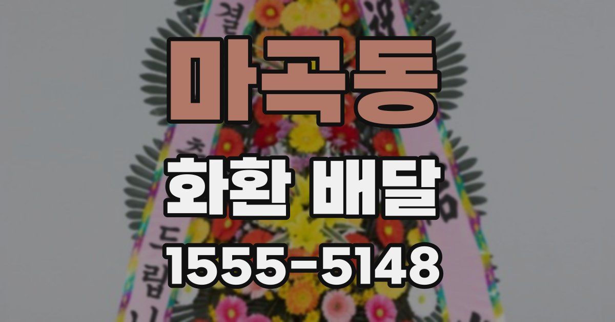 마곡동 화환 배달