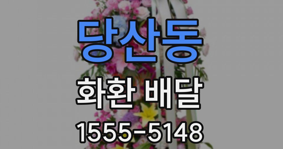 당산동 화환 배달