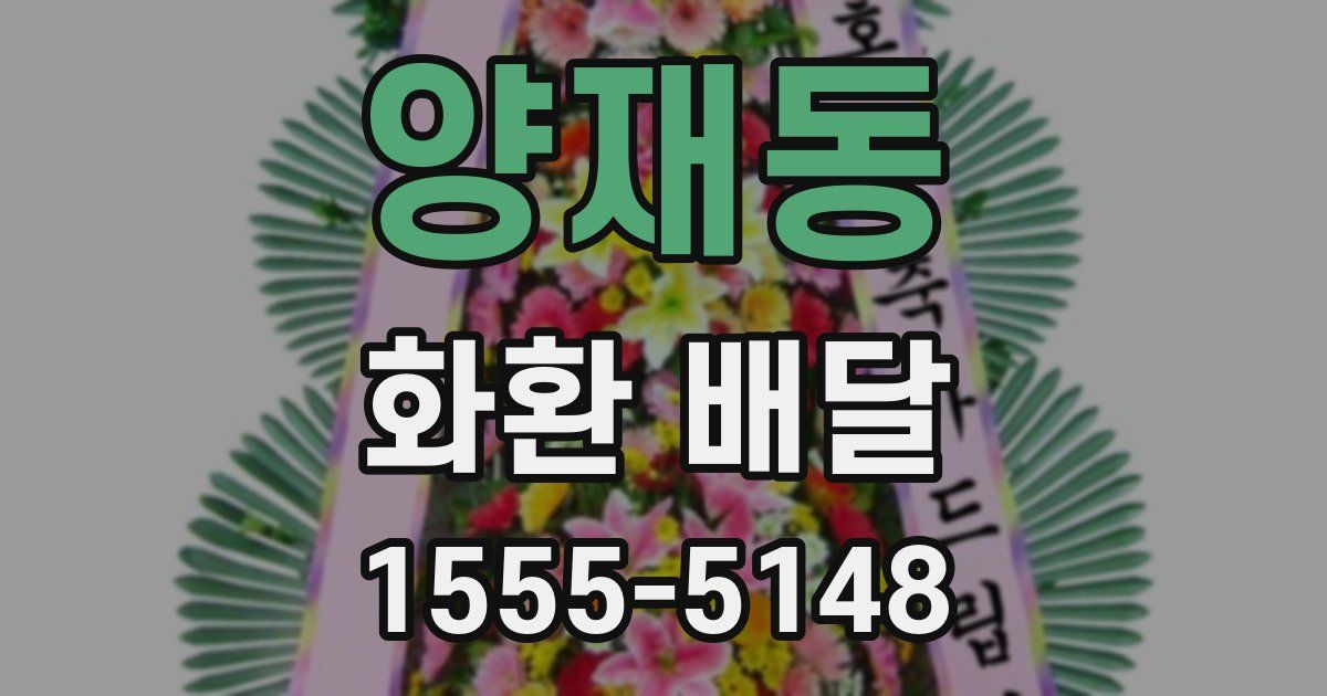 양재동 화환 배달