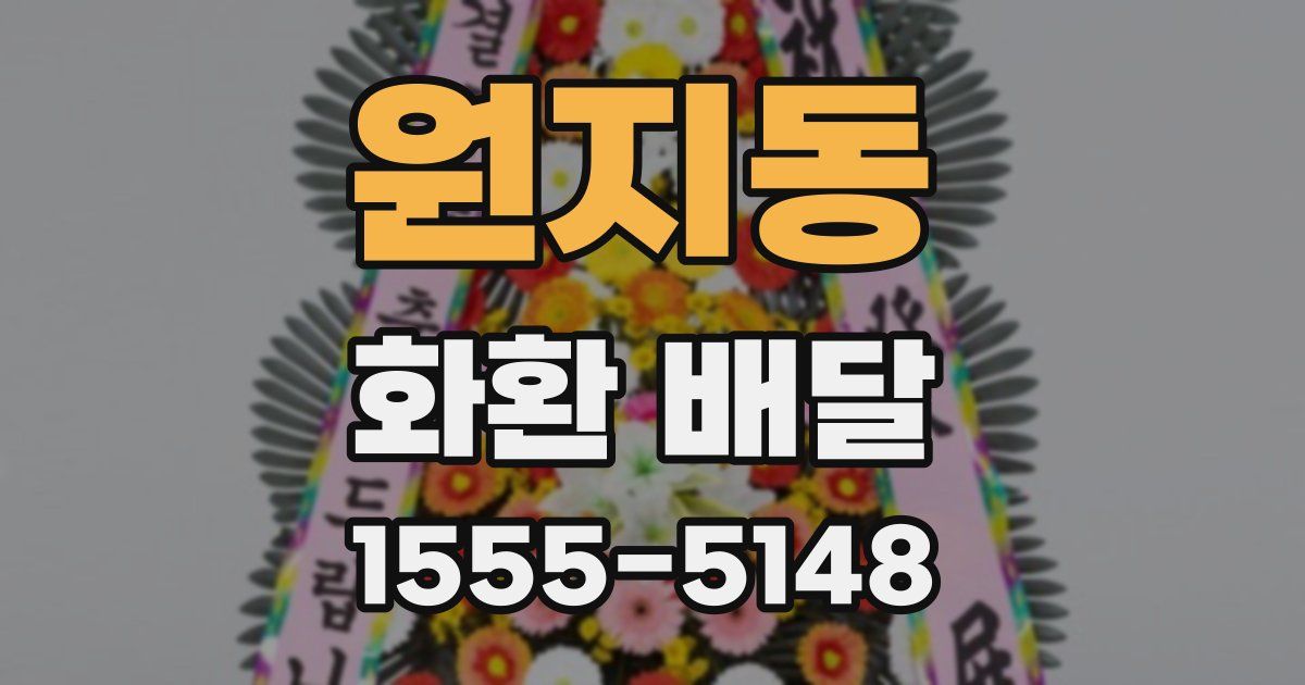원지동 화환 배달