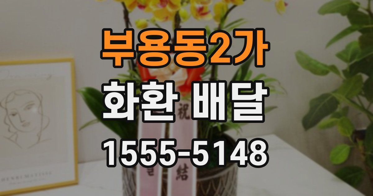 부용동2가 화환 배달