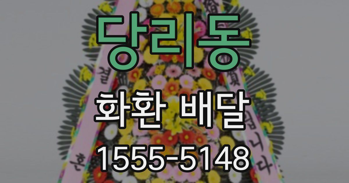 당리동 화환 배달