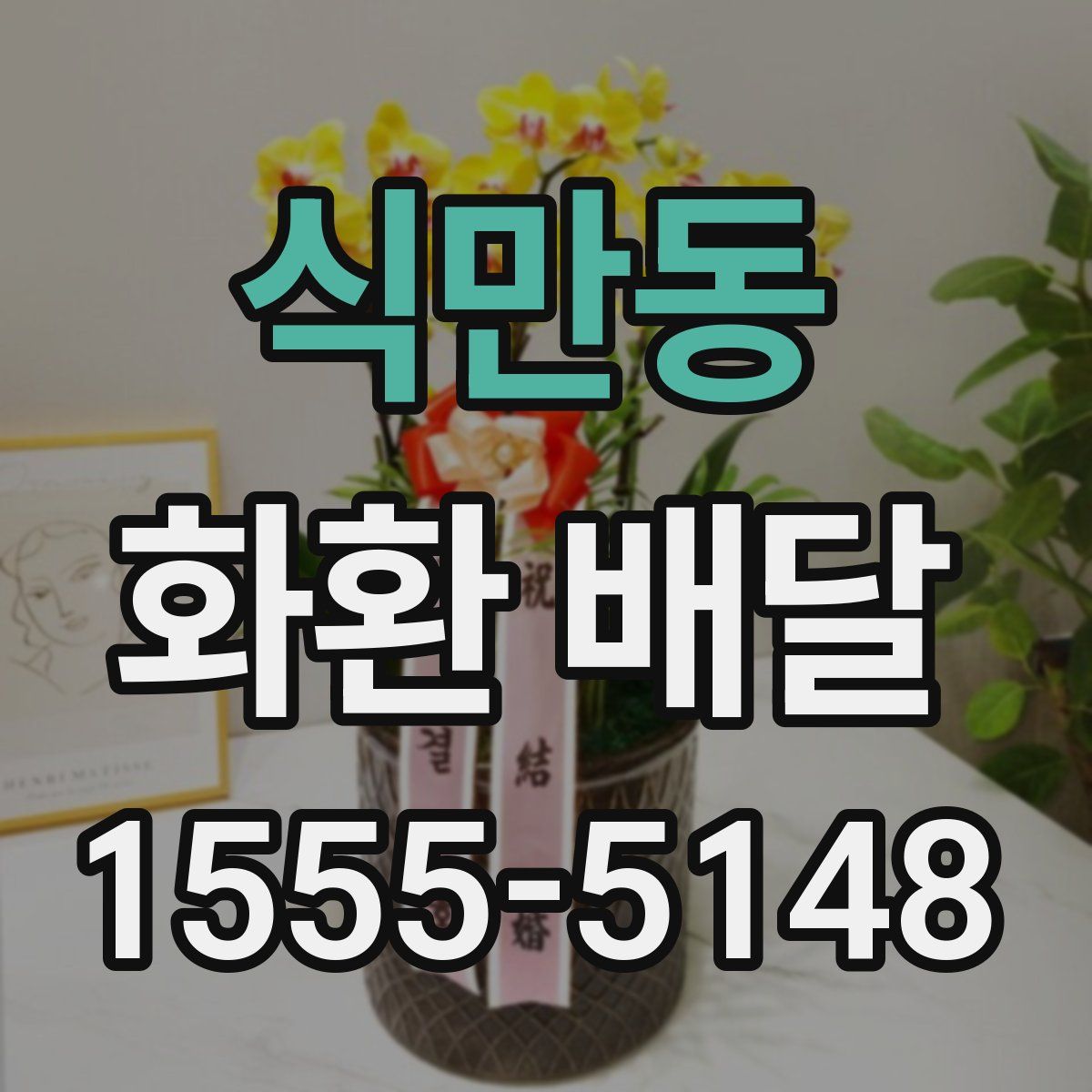 식만동 화환 배달