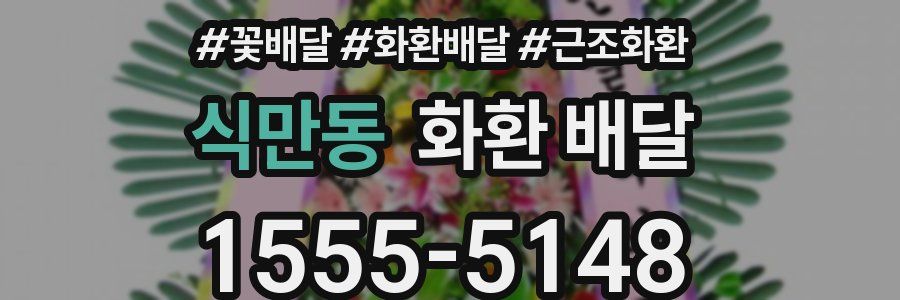 식만동 화환 배달
