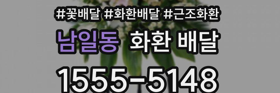 남일동 화환 배달