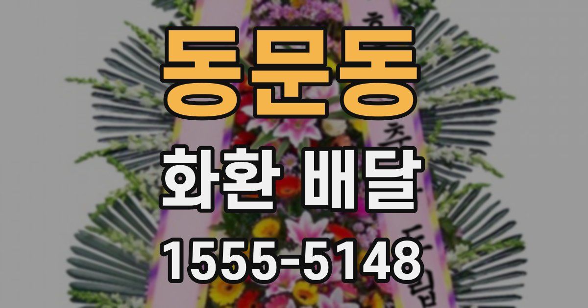동문동 화환 배달
