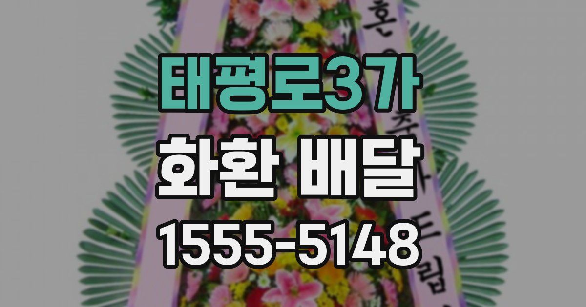 태평로3가 화환 배달