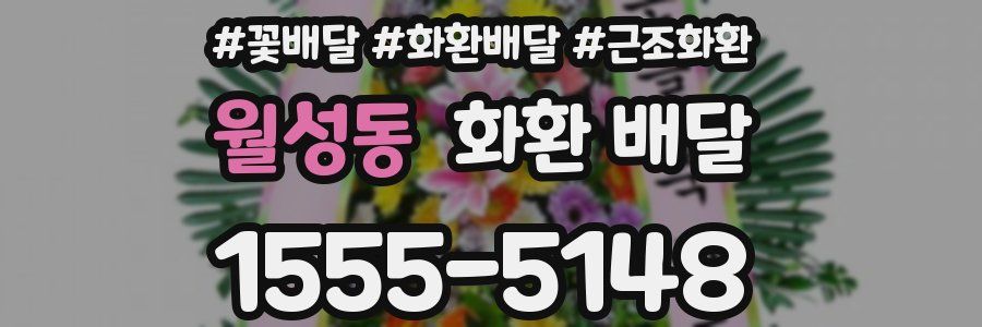 월성동 화환 배달