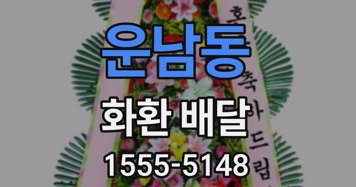 운남동 화환 배달