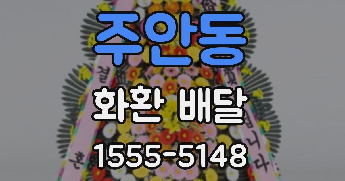 주안동 화환 배달