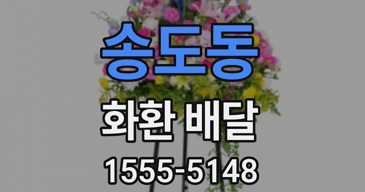 송도동 화환 배달