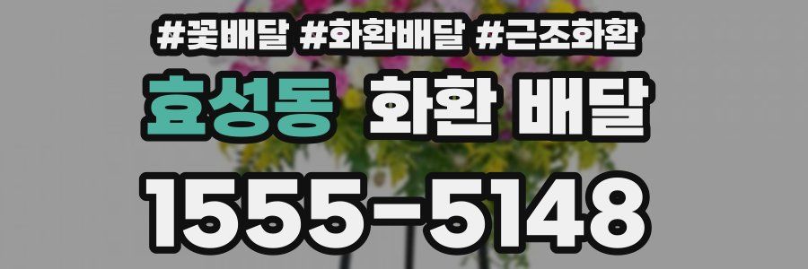 효성동 화환 배달