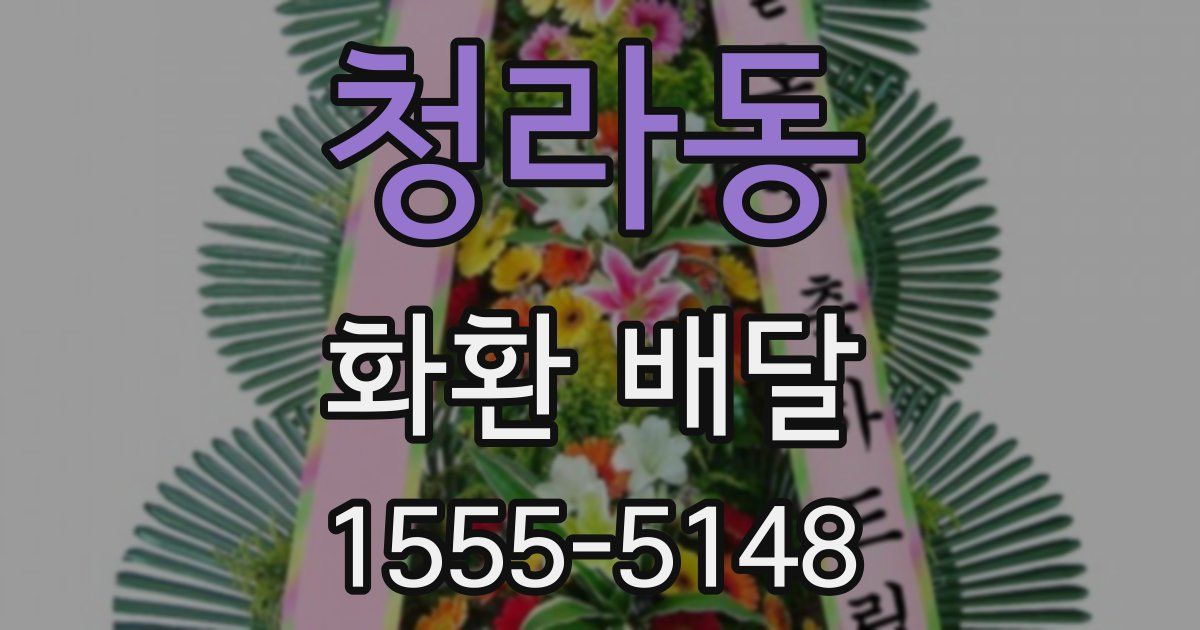 청라동 화환 배달