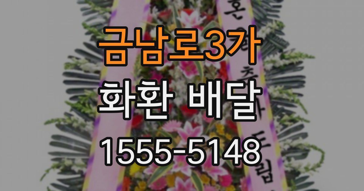 금남로3가 화환 배달