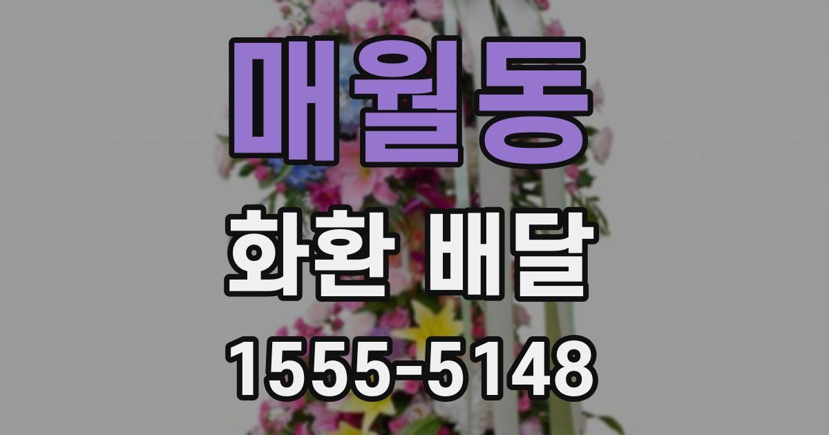 매월동 화환 배달