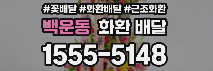 백운동 화환 배달