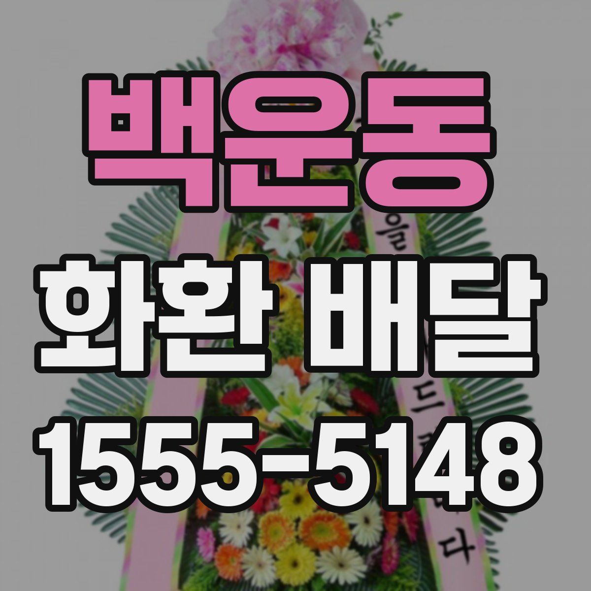 백운동 화환 배달
