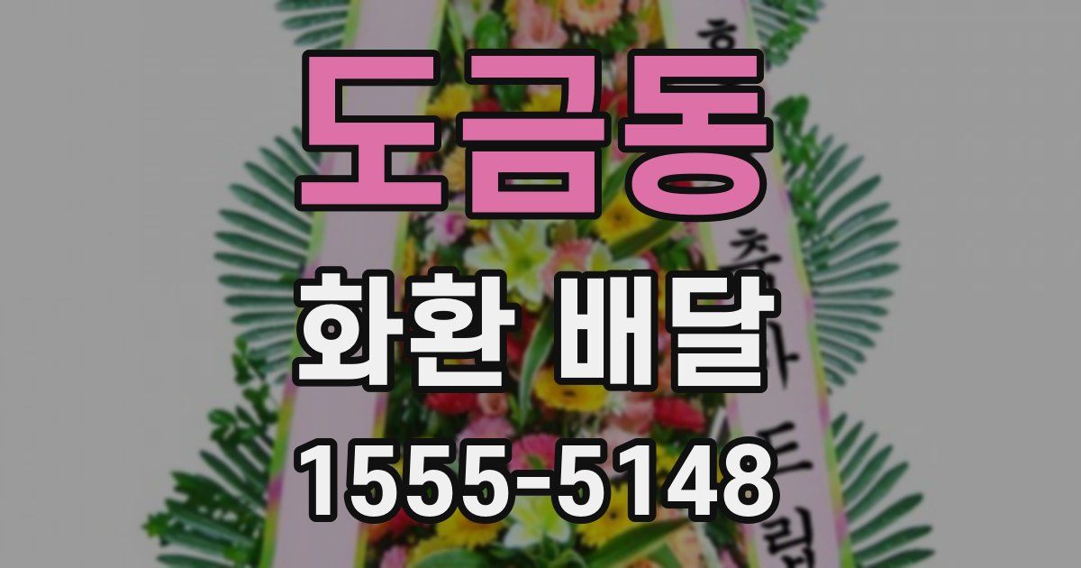 도금동 화환 배달