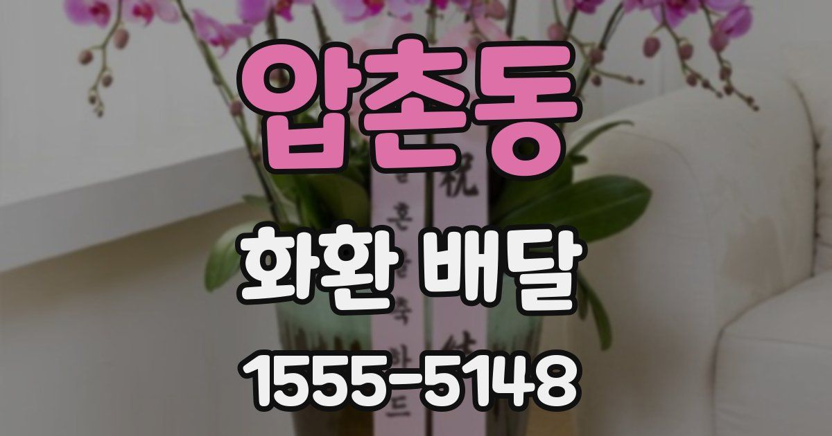 압촌동 화환 배달