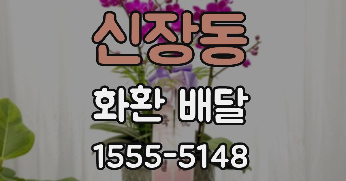 신장동 화환 배달