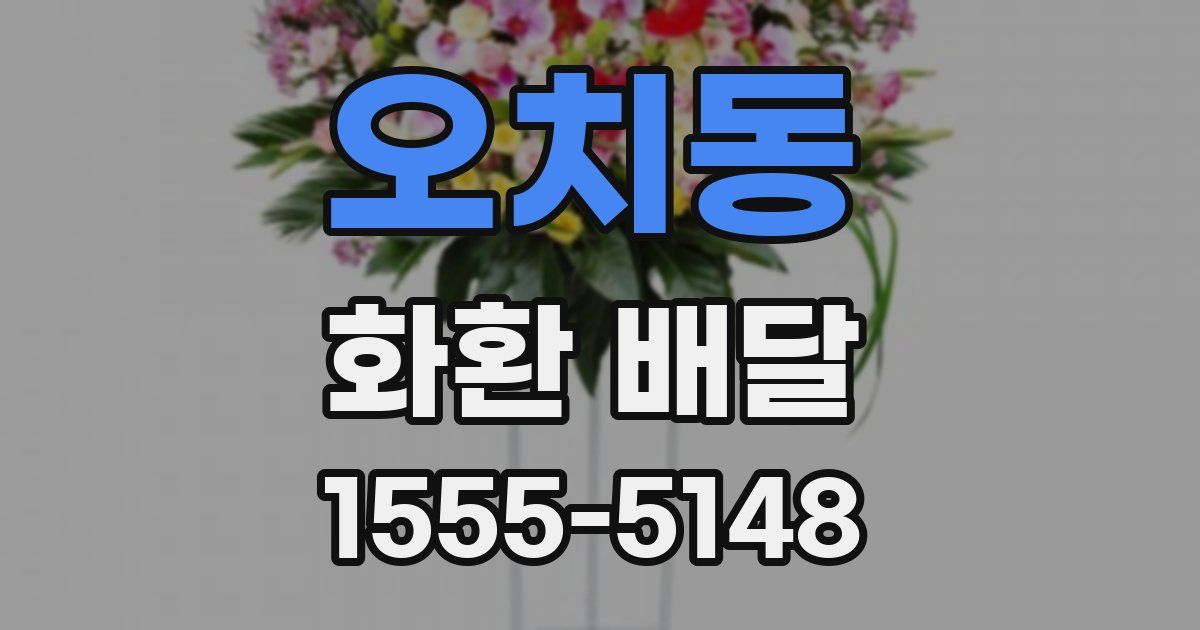오치동 화환 배달