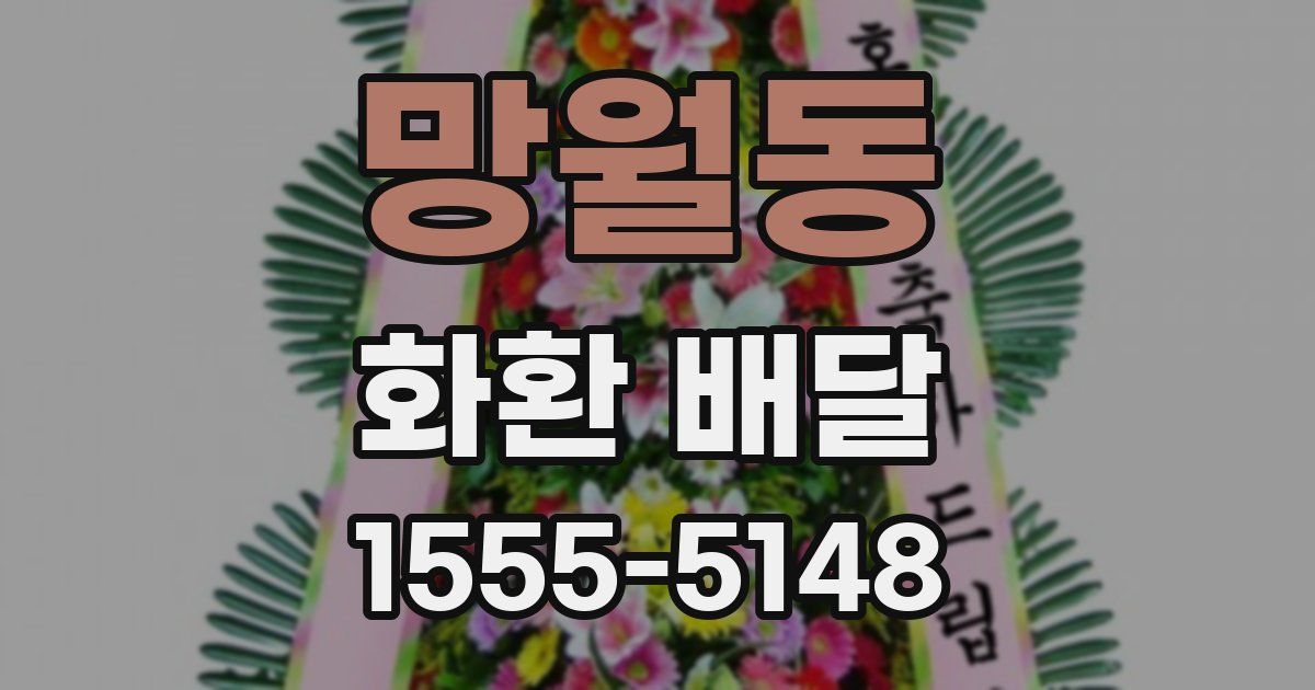 망월동 화환 배달