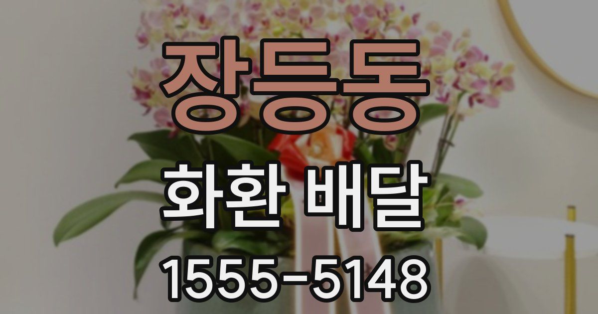 장등동 화환 배달