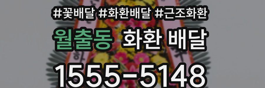 월출동 화환 배달