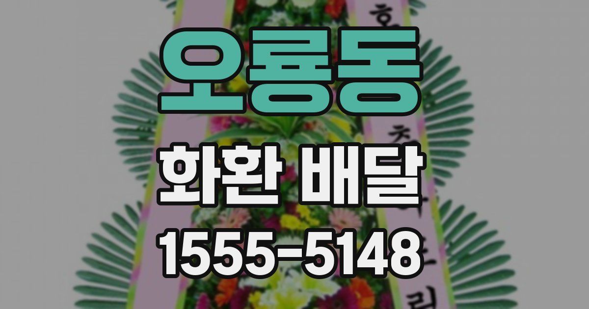 오룡동 화환 배달