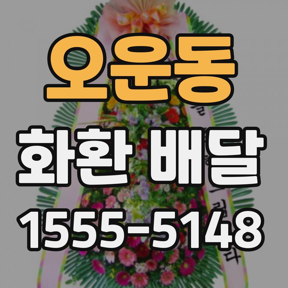 오운동 화환 배달