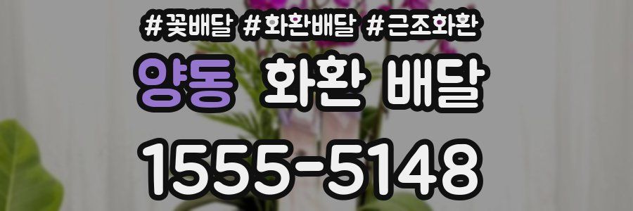 양동 화환 배달