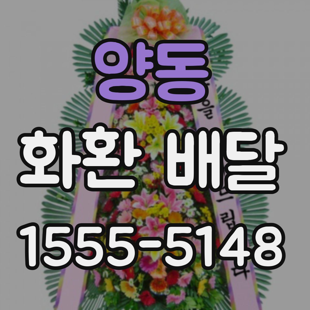양동 화환 배달