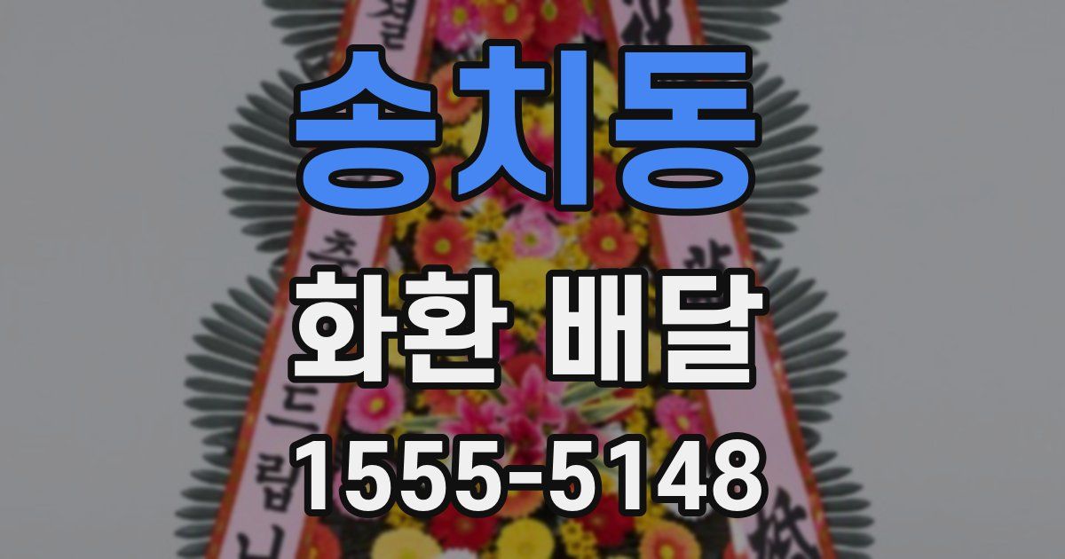 송치동 화환 배달